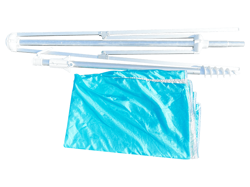 Ô dù bãi biển trang trí 2 gân 2,8 * 2,4M