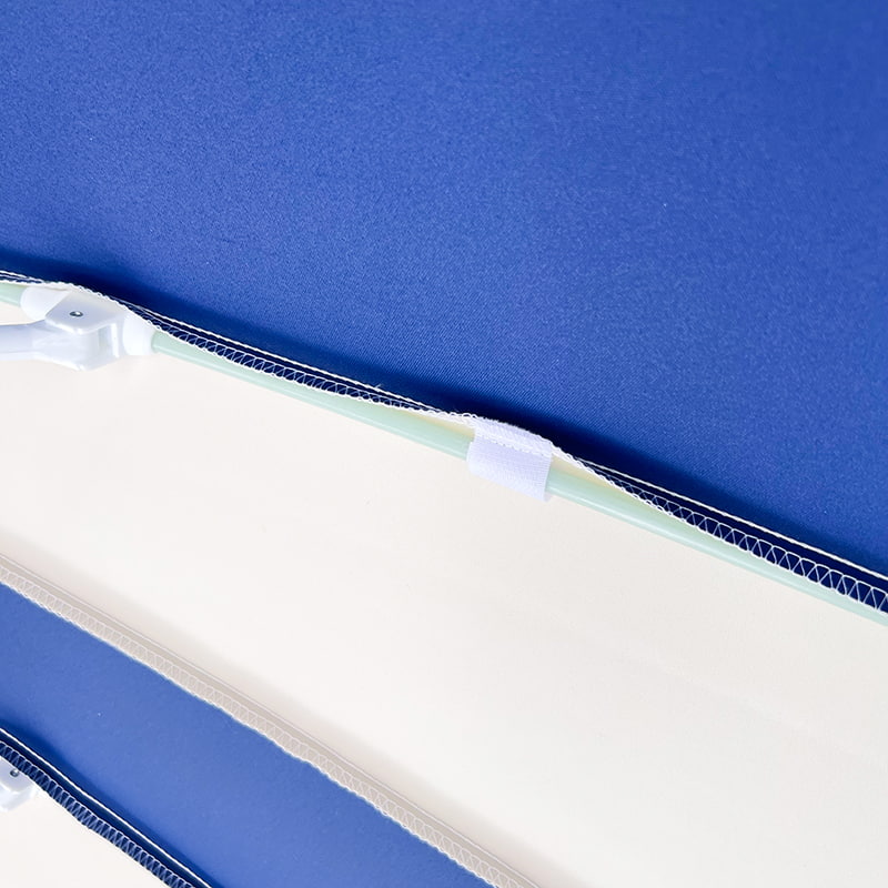 Ô chùa chắp vá màu xanh và trắng 2,5M