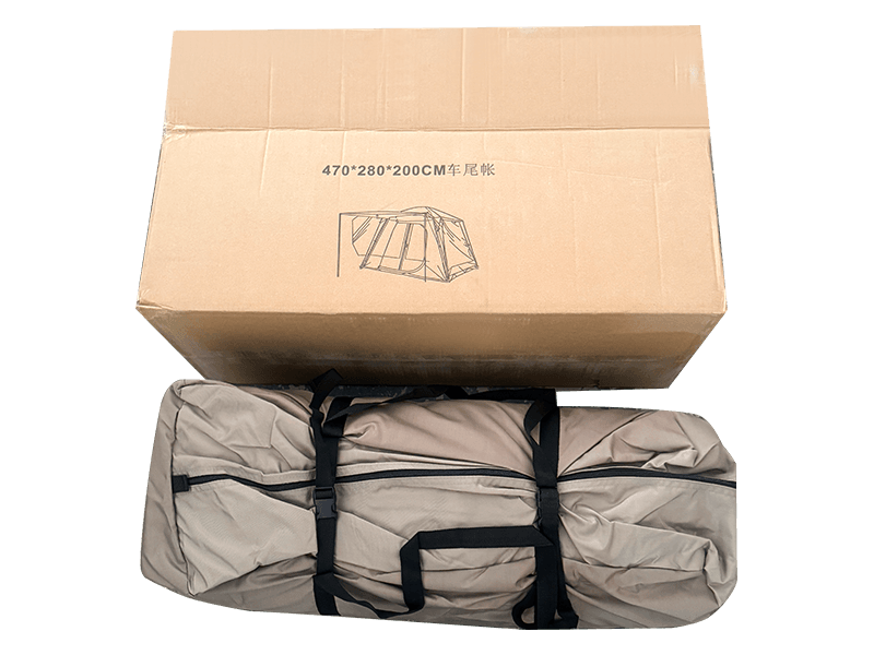 Lều hai lớp cắm trại ngoài trời kết nối với phía sau xe